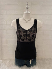 Black Lace Bust Cami 1