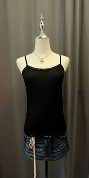 Black Laced Mesh Cami 1