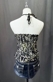Black Mesh Halter 3