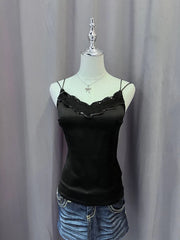 Black Strappy with Sequinned Neckline 1