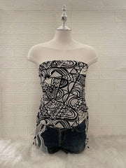 Black Tribal Tube Top 1