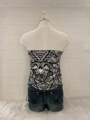 Black Tribal Tube Top 2