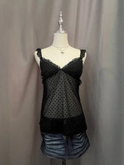 Black Velvet Heart Sheer Cami 1