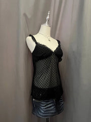 Black Velvet Heart Sheer Cami 2