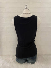 Black with Applique Hem Tank 2