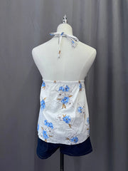 Blue Floral Halter 3