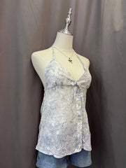 Blue Floral Halter 3