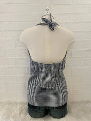 Blue Gingham Halter 2