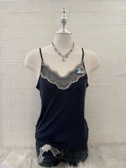 Blue lace camis 1