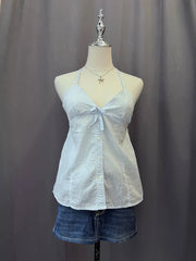 Blue Polka Dot Halter 2