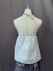 Blue Polka Dot Halter 3
