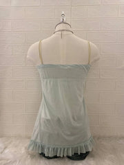 Blue with Tiered Ruffles Cami 2