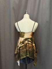Brown and Green Printed Cami 3