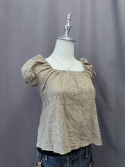 Brown Babydoll Blouse 3