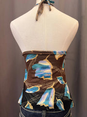 Brown Reworked Halter Cami 3