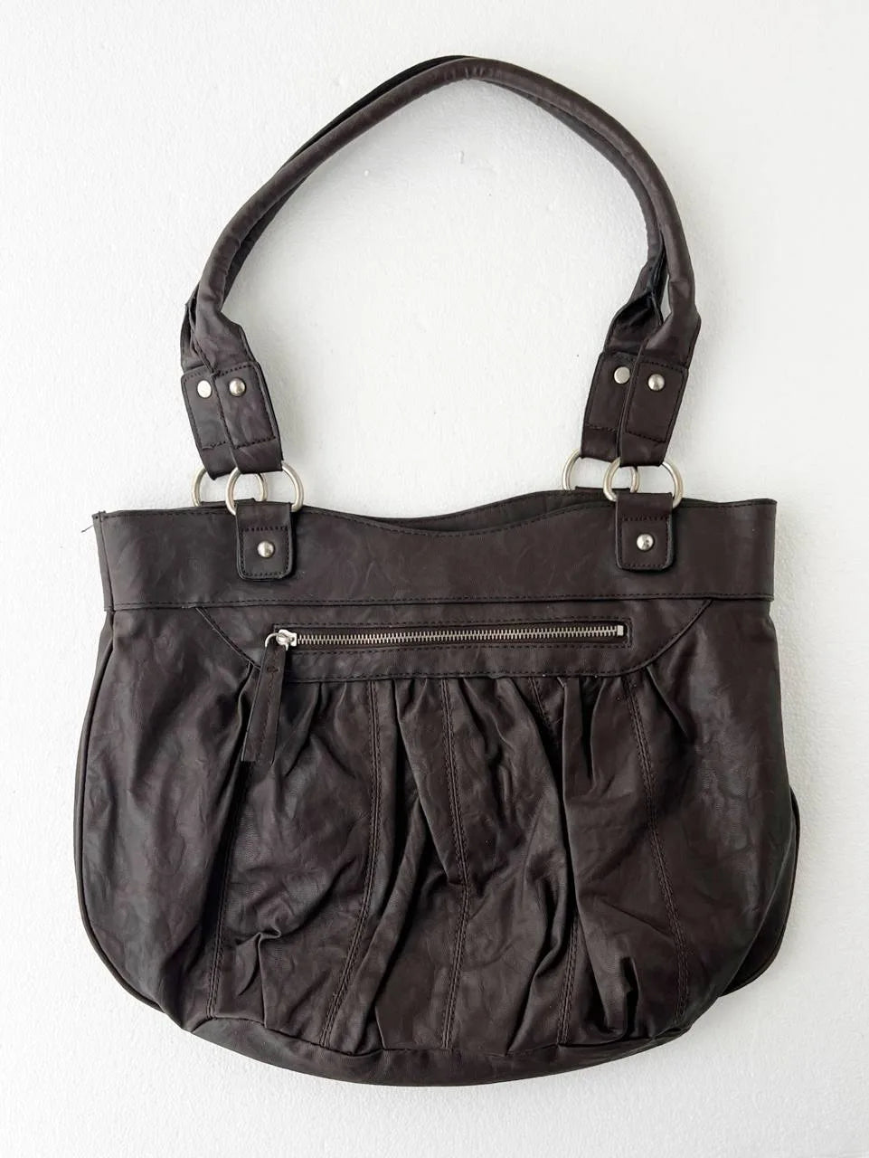 Brown Slouchy Tote Bag 1