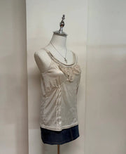 Champagne Sequinned Neckline 2