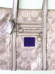 Coach Pink Sequin Tote bag 2