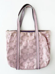 Coach Pink Sequin Tote bag 5