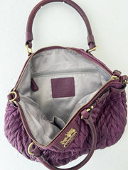 Coach Quilted Chevron Satchel 3