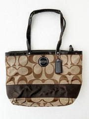 Coach Signature Stripe Tote 1