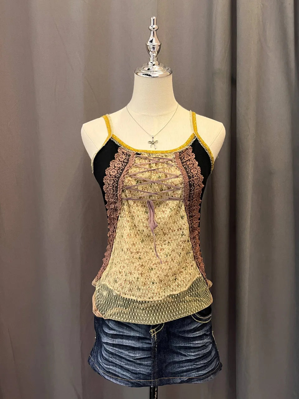 Corset Bust Patchwork  Cami 1