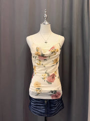 Cowl Neck Rose Print Camisole 1