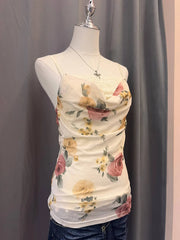 Cowl Neck Rose Print Camisole 2