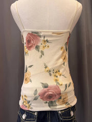 Cowl Neck Rose Print Camisole 3