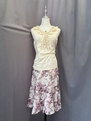 Cream Ruffle Camis 1