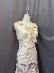 Cream Ruffle Camis 2