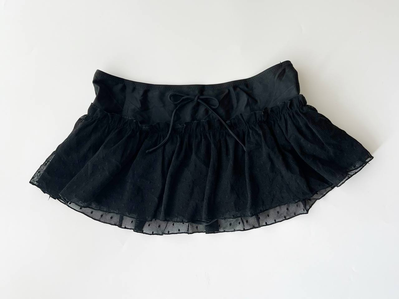 Micro Skirt w Tulle Details