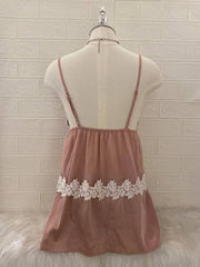 Dusty Pink Lace Trim Babydoll Camis 2