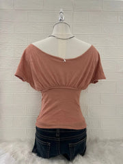 Dusty Pink Slouchy Off Shoulder 2