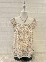 Floral Print Babydoll Top 1