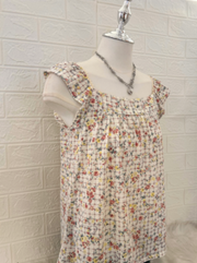 Floral Print Babydoll Top 2