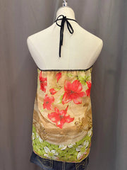 Floral Tropical Printed Reworked Halter 3