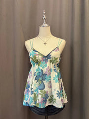 Green and Blue Printed Cami 1