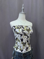 Green Flower Tube Top 3