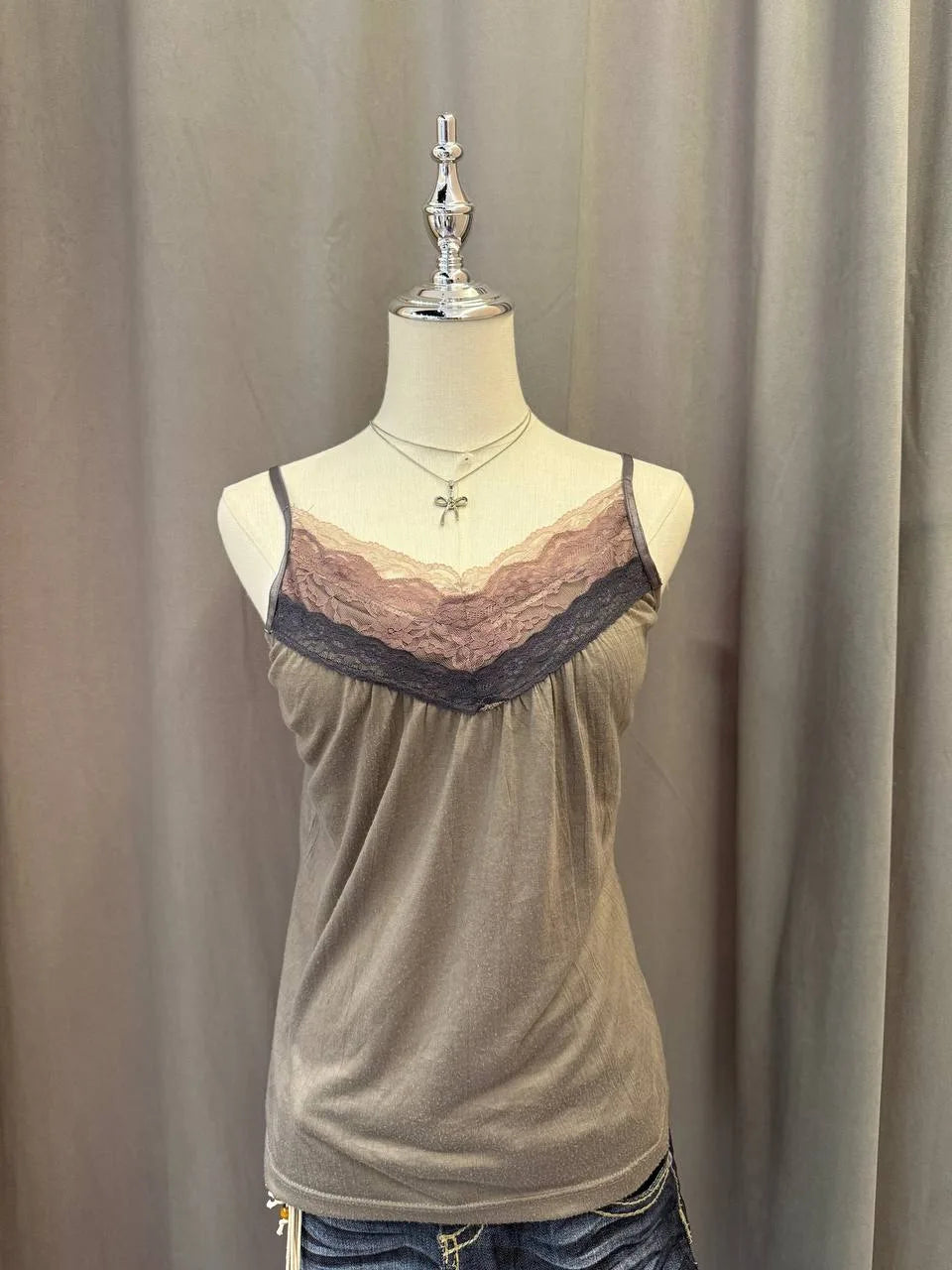 Green Lace Camis 1