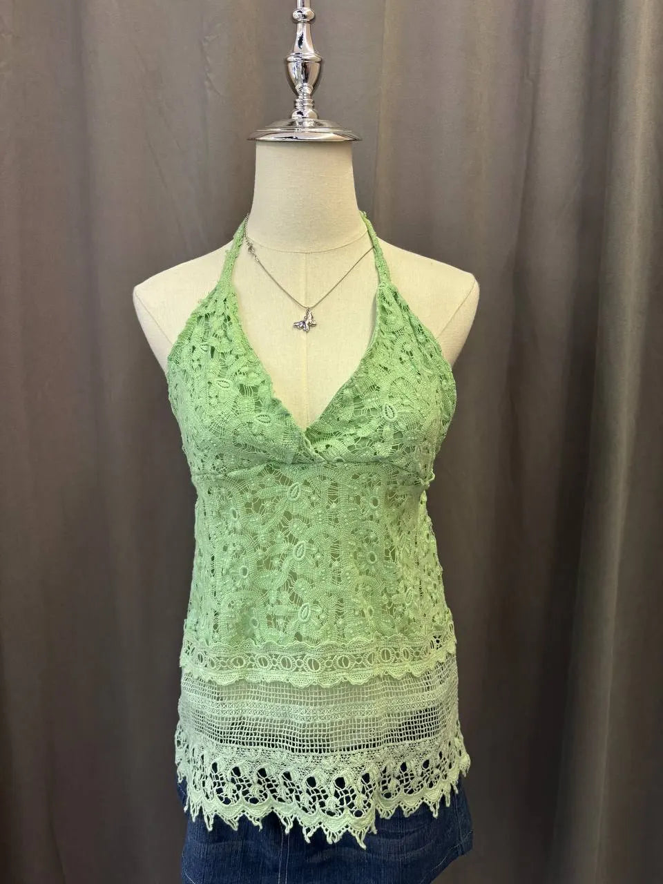 Green Lace Fairy Halter 1 — image 1 of 3