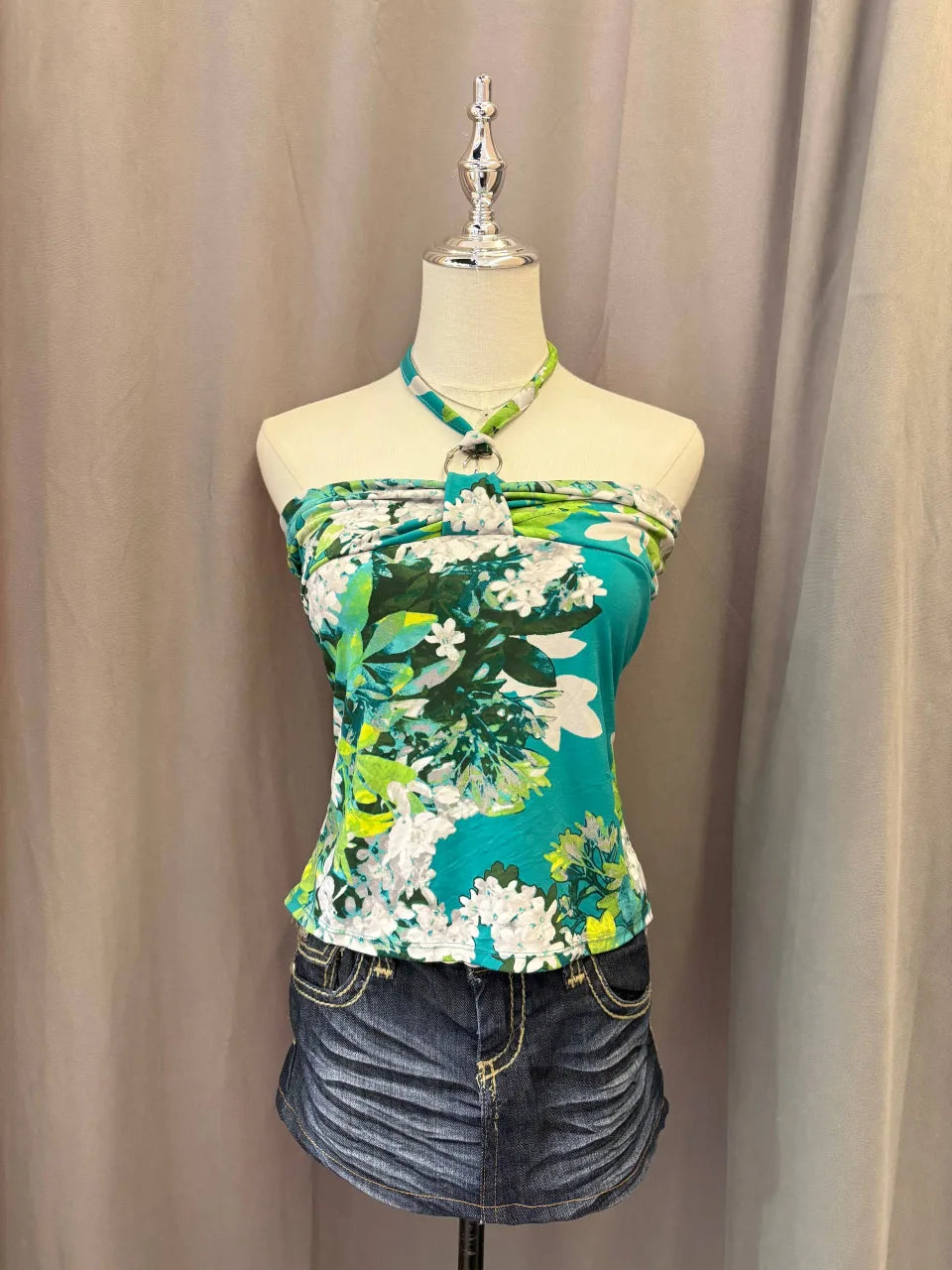 Green Reworked Halter 1