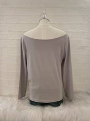 Grey Off Shoulder Top 2