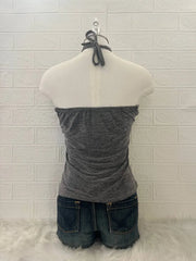 Grey Reworked Halter (2-way) 2