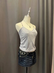 Grey Satin Cami 2