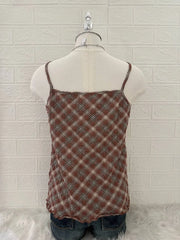 Hazel Plaid Lace Camis 3