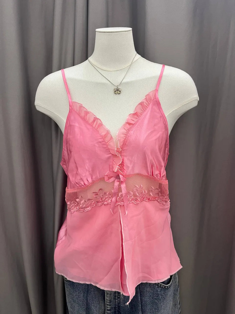 HotPink Ribbon Cami 1 — image 1 of 2