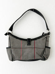 Houndstooth Print Shoulder Bag 2