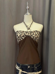 Leopard Print Reworked Halter 1