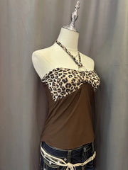 Leopard Print Reworked Halter 2